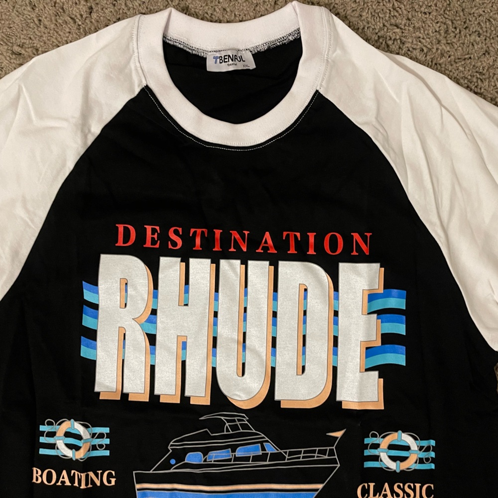 COPY - Tbenful rhude T shirt size XXL black short‎ sleeve